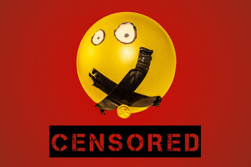 Silenced Expression. Censored Balloon. Freedom of speech