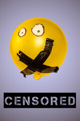 Silenced Expression. Censored Balloon. Freedom of speech