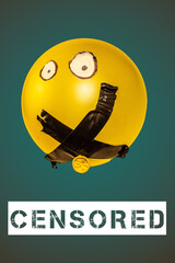 Silenced Expression. Censored Balloon. Freedom of speech