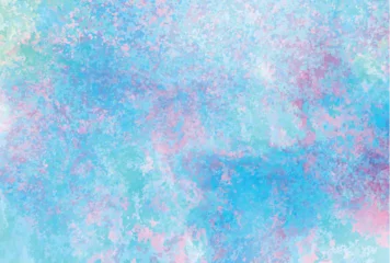 Tuinposter 水彩　和柄　パステル　背景  © J BOY