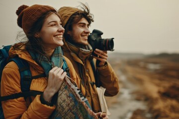 Adventurous Friends: Exploring with Map and Camera, Finding Happiness and Joy in Travel