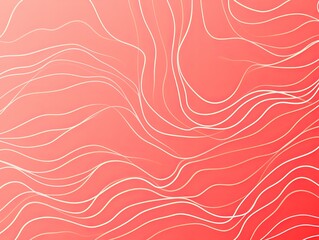 Coral vector background, thin lines, simple shapes, minimalistic style, lines in the shape of U with sharp corners, horizontal line pattern 