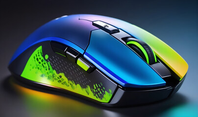Backlit gaming computer mouse
