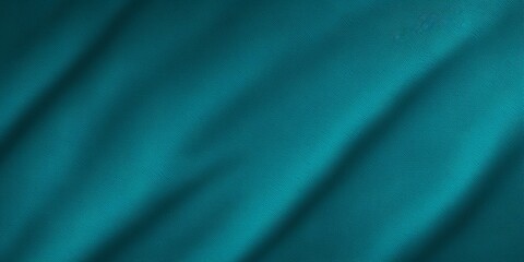 Cyan background with subtle grain texture for elegant design, top view. Marokee velvet fabric backdrop with space for text or logo