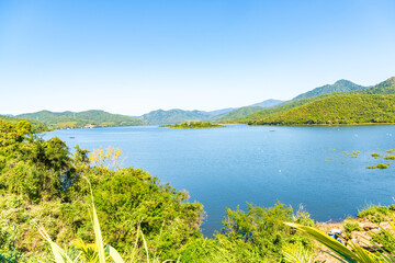 Dongfangdaguangba mountain lake in Hainan, China
