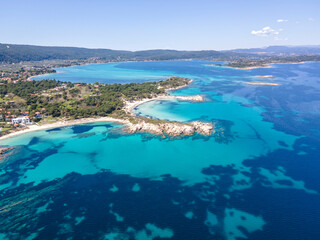 Obraz premium Sithonia coastline near Karydi Beach, Chalkidiki, Greece