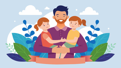 Obraz na płótnie Canvas happy fathers day vector illustration