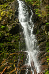 Fototapeta na wymiar Long Exposure Of Water Crashing Down Ranger Falls