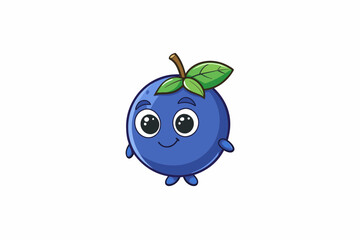 blueberry vector illustration