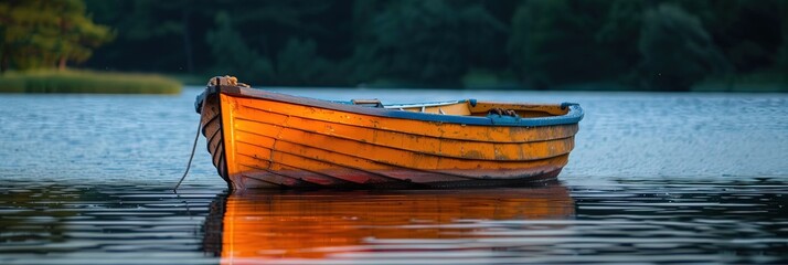 photo of a dinghy on the water 