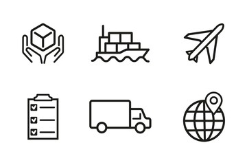 set of icons for design