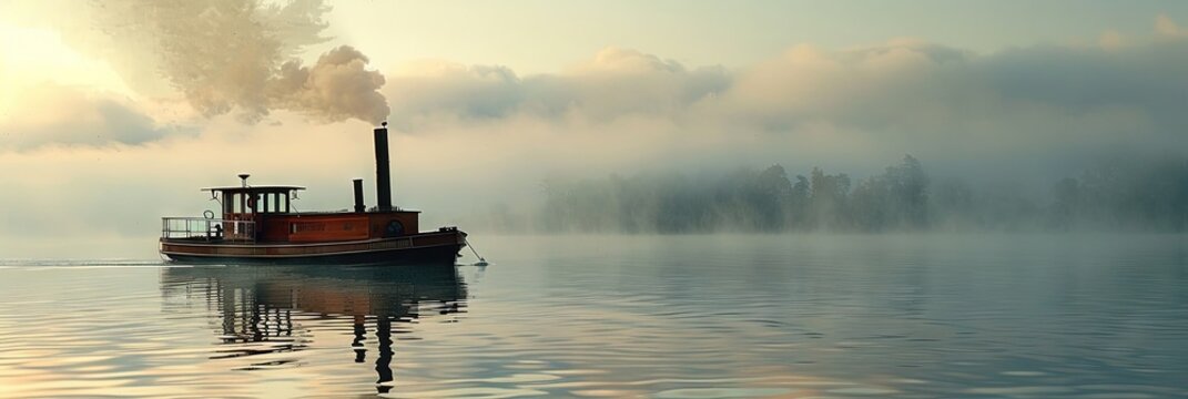 photo of a pump boat on the water