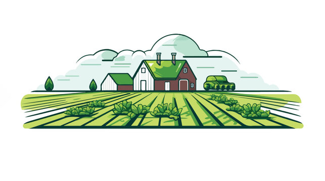 Vector image. agriculture icon with white background