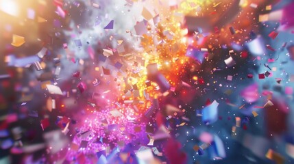 Experience the magic of confetti cannons creating a stunning display of colorful explosions that make any event come alive