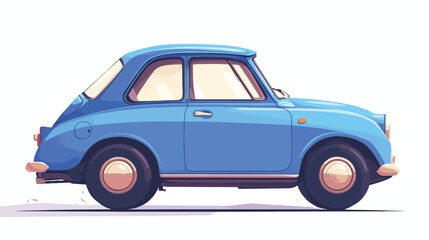 Vector image car icon blue color with white background