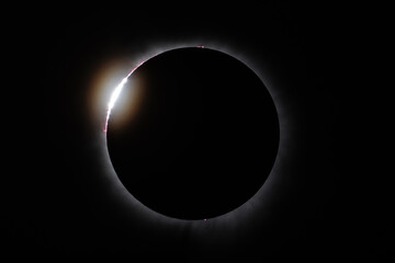 Ring of Fire,April 8 2024 Total Solar Eclipse. Texas