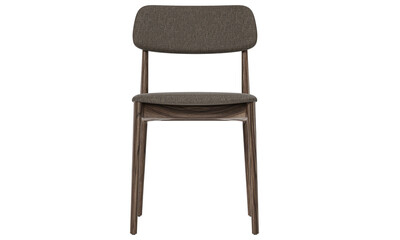 modern wooden scandinavian style chair  isolated on white background. Furniture collection. 