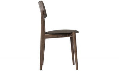 modern wooden scandinavian style chair  isolated on white background. Furniture collection. 