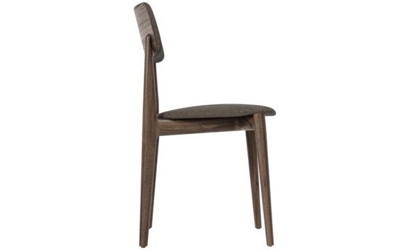 modern wooden scandinavian style chair  isolated on white background. Furniture collection. 