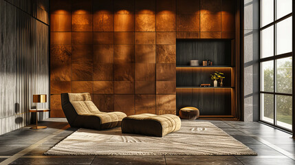 Modern and Spacious Living Room with Elegant Decor and a Comfortable Sofa