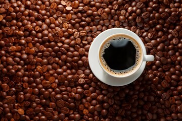 Coffee themed background sets the tone for a delightful morning