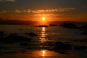 Atardecer n la playa