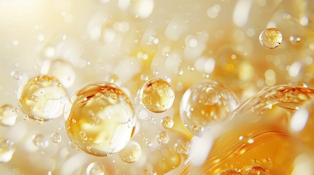 Cosmetic serum gel beauty oil drop walpaper