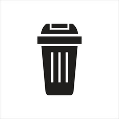 trash can vetor icon line new