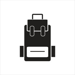 school bag vector icon line template