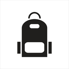 school bag vector icon line template
