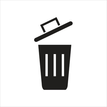 trash can vetor icon line new