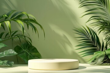 Fototapeta premium White Round Object on Table