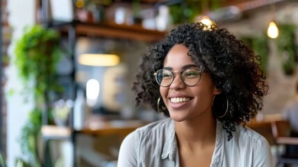 A candid shot of the receptionist smiling warmly at a visitor their body language welcoming and open as they establish the first connection with the company. .
