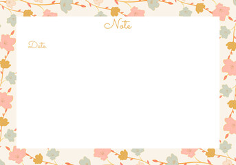 daily planner, note paper, to do list design template