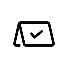 Simple Reserved icon. The icon can be used for websites, print templates, presentation templates, illustrations, etc	