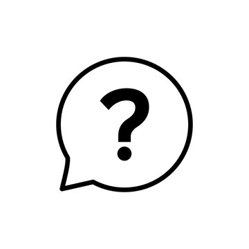 Question Icon vector isolated on white background. Question mark sign. help icon. Faq
