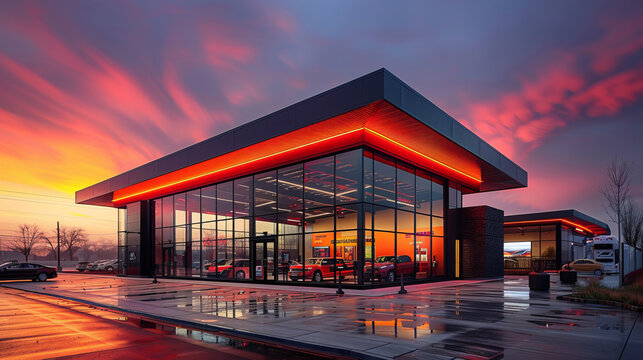 contact us image for an automotive dealership to be used on a website,generative ai