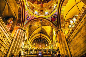 Crusader Church of the Holy Sepulchre Jerusalem Israel - 784844049
