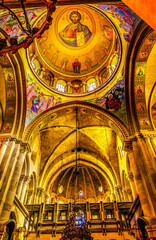 Arches Jesus Dome Crusader Church of Holy Sepulchre Jerusalem Israel - 784844211