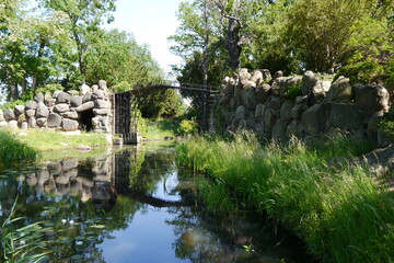 Gusseiserne Br&uuml;cke im W&ouml;rlitzer Park im Dessau W&ouml;rlitzer Gartenreich