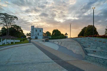 Fort Margherita in Kuching. Sarawak, Malaysia, Borneo during sunrise.