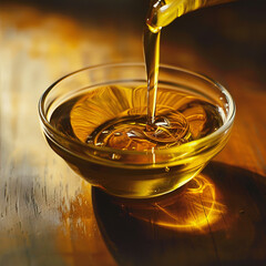 The importance of edible oil to humans, especially to human health - obrazy, fototapety, plakaty