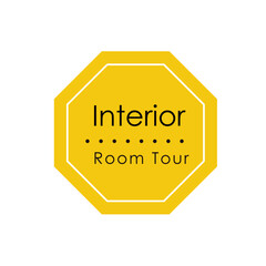 ルームツアーのバナーセット　ベクターイラスト