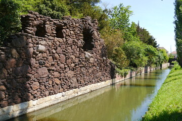 Kanal am Eisenhart im Wörlitzer Park im Dessau Wörlitzer Gartenreich
