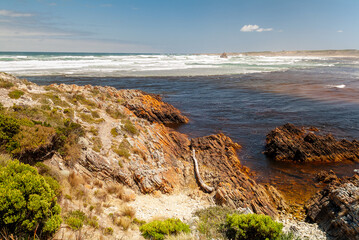An area known as Edge Of The World at Arthur River in the Arthur-Pieman Conservation Area of western Tasmania, Australia