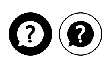 Question icon set. question mark icon vector.