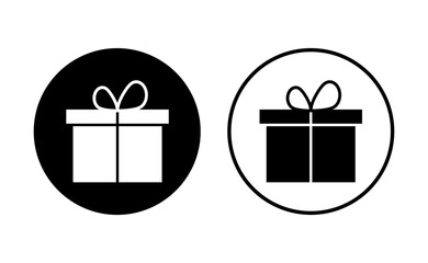 Gift icon set. gift vector icon. birthday gift