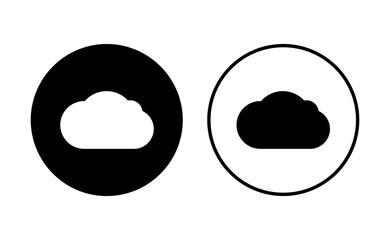 Cloud icon set. cloud vector icon