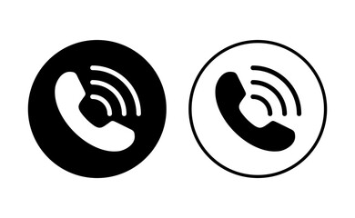Call icon set. telephone icon vector. phone icon vector. contact us