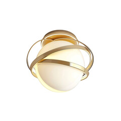 luxury shaped ceiling lamp that looks beautiful isolated on white.